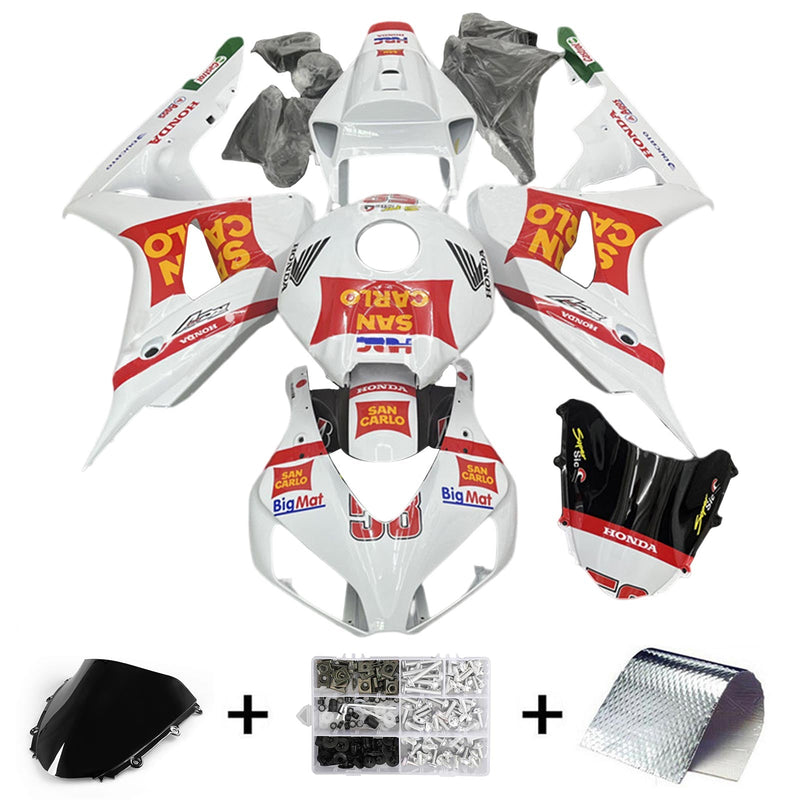 Amotopart Honda CBR1000RR 2006-2007 kåpa Set Body Plast ABS