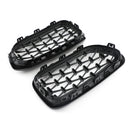 Grade dianteira em forma de rim preta Meteor para BMW 2015-2017 Série 1 F20/F21