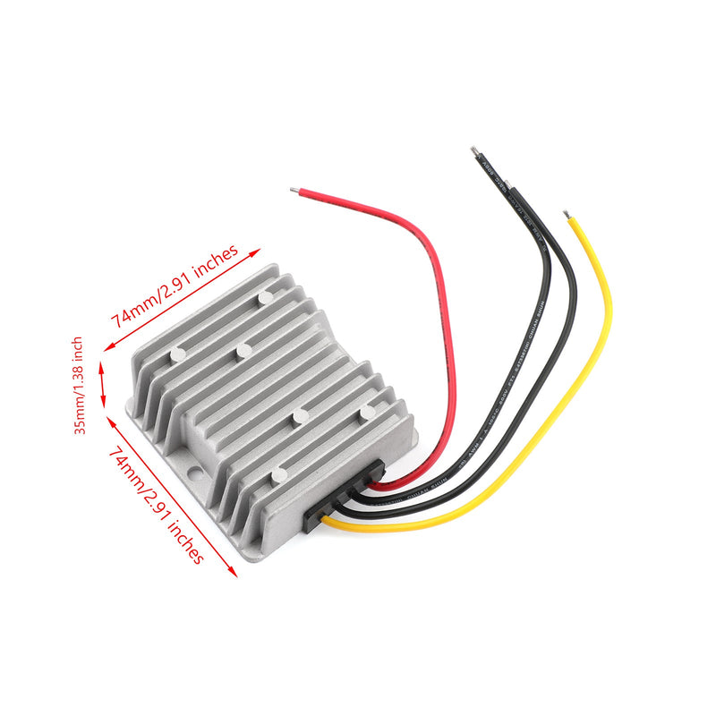 Estabilizador de voltaje CC de 8-40V a 12V 6A, regulador de fuente de alimentación para coche de 72W, resistente al agua