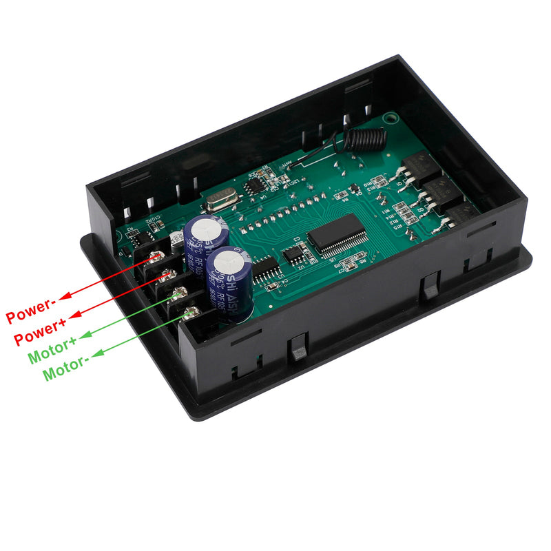 Controlador de velocidade do motor CC digital LCD inteligente PWM DC controle remoto sem fio 30A