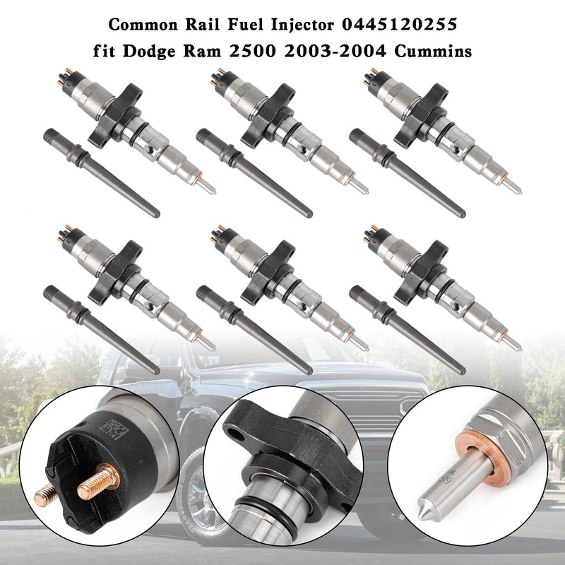 Dodge Ram 2500 3500 Trucks 5.9L Diesel 2003 1PCS/6PCS Common Rail Injector 0445120255 Generic