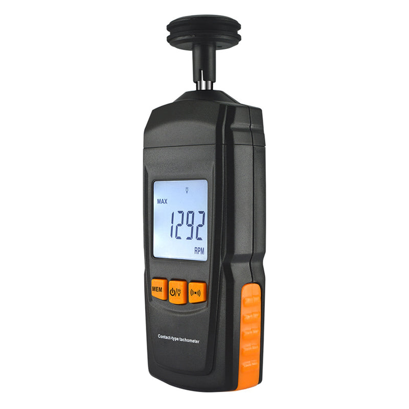 GM8906 Tacómetro de motor de contacto digital portátil LCD Tacómetro Tach RPM Tester