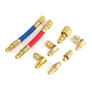 8 Stk Auto Bil A/C Air Conditioning Køling Opladning AC Adapter Slanger Sæt