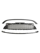MINI R55 Cooper S & JCW 5-Türer Kombi 2008–2014 3 Stück Glänzend Schwarzer Frontgrill