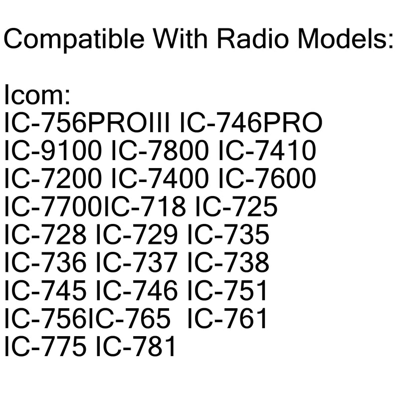 HM-36 håndholdt mikrofon for Icom IC-718 IC-7800 IC-756 IC-735 IC-751 radio