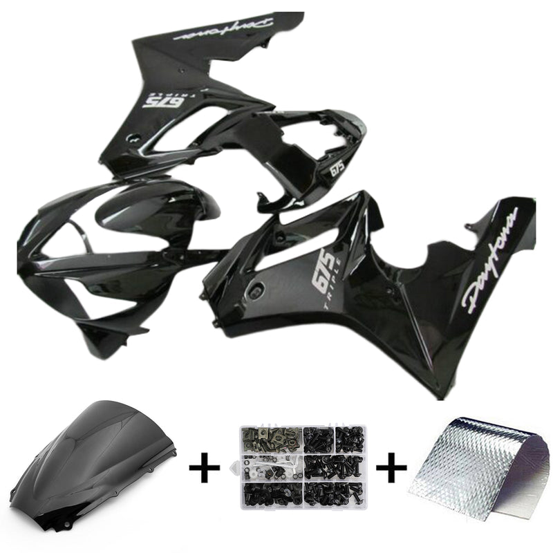 Amotopart Triumph Daytona 675 2006–2008 Verkleidungsset, Karosserie, Kunststoff, ABS