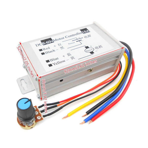 DC-motorhastighetskontroller PWM-bryterkontroll 12V 24V 36V 20A