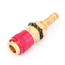 Vandkølet og gasadapter hurtig tilslutning velegnet til TIG svejsebrænderholder