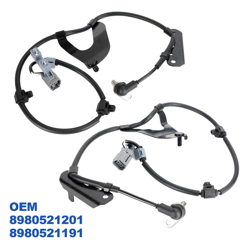 2 × sensor de velocidad de rueda ABS delantero L y R para Isuzu D-Max 2.5 Twin Turbo 2012-2019 Genérico