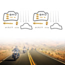 2x sada na opravu karburátoru vhodná pro Yamaha YFZ450 2004-2009 Generic