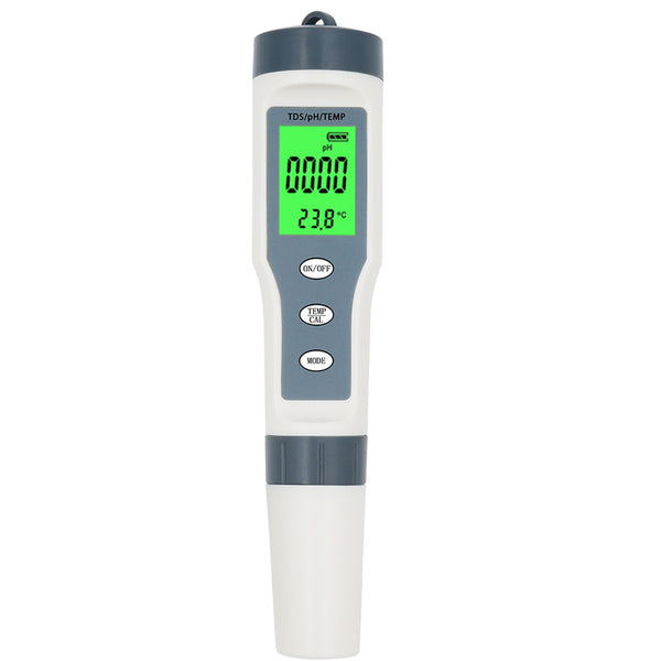 3 en 1 Digital PH TDS TEMP Medidor de calidad del agua impermeable Probador Herramienta de pluma de prueba