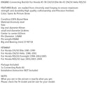 Motorplejlsæt til Honda 85-90 CH250 Elite 86-01 CN250 Helix FES250 Generisk