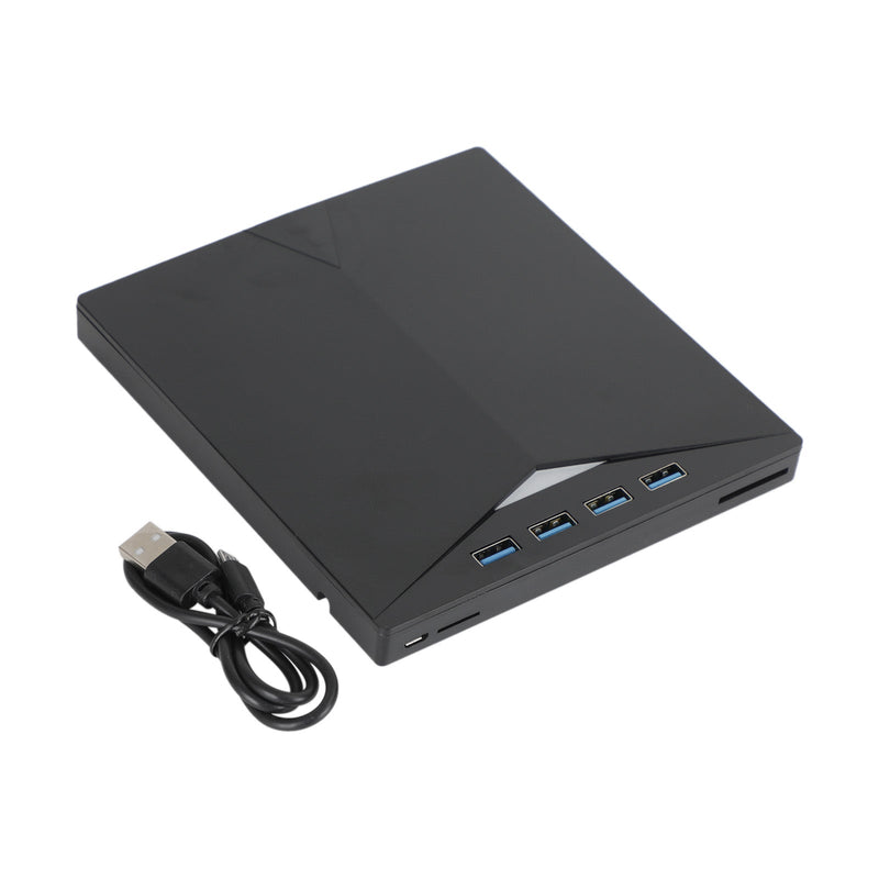 7-in-1 ulkoinen DVD-asema - USB 3.0 ja USB Type-C - Yhteensopiva kannettavan tietokoneen, pöytätietokoneen ja Mac OS:n kanssa - Kannettava poltin ja lukulaite CD-, DVD- ja Blu-ray-levyille