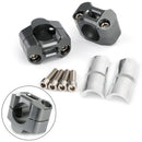 Areyourshop CNC alumínio motocicleta guiador risers 22-28mm montagem de braçadeira universal