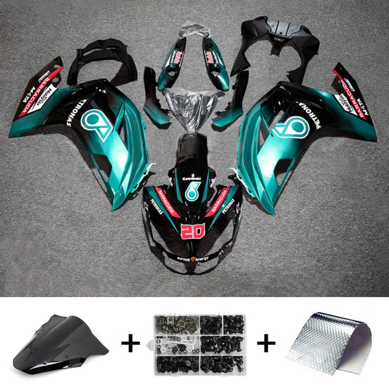 Amotopart Verkleidungsset für Kawasaki ER6F/Ninja650 2012–2016, Karosserie, Kunststoff, ABS