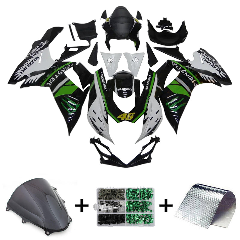 2011-2023 Suzuki GSXR 600/750 K11 Injection Fairing Kit Body Plastic ABS