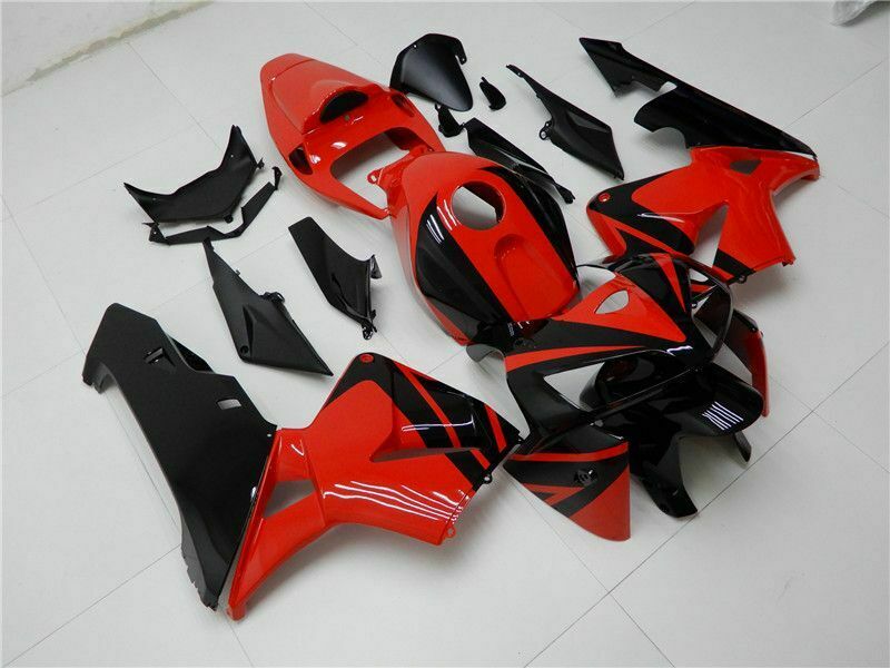 Verkleidungsset passend für Honda CBR600RR 2005 2006, rote Karosserie, ABS, schwarz, rot, generisch