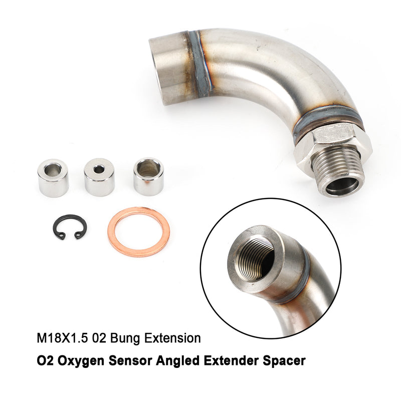 OBD2 Vihicle J Style M18X1.5 O2 O2 Oxygen Sensor Vinklad Extender Spacer Kit Generic