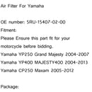 Luftfilterreiniger für Yamaha YP400 Majesty 400 04-13 CP250 Morphous 250 05-12 Generic
