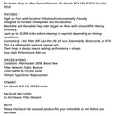 Air Intake Drop-in-Filter-Reinigungselement für Honda PCX 150 PCX150 Scooter 2018 Generic