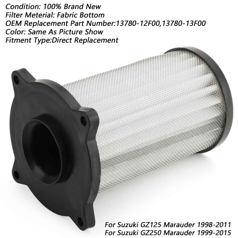 Luftfilterrenser for Suzuki GZ250 Marauder 250 1999-2015 GZ125 13780-13F00