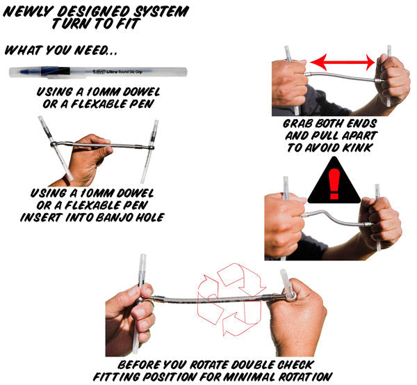 70 cm/28 motorsykkel bremseolje slange linje Banjo fitting rustfritt stål svivel generisk