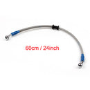 60cm/24 M10 Brake Oil Hose Line Banjo Fitting Stainless Steel End