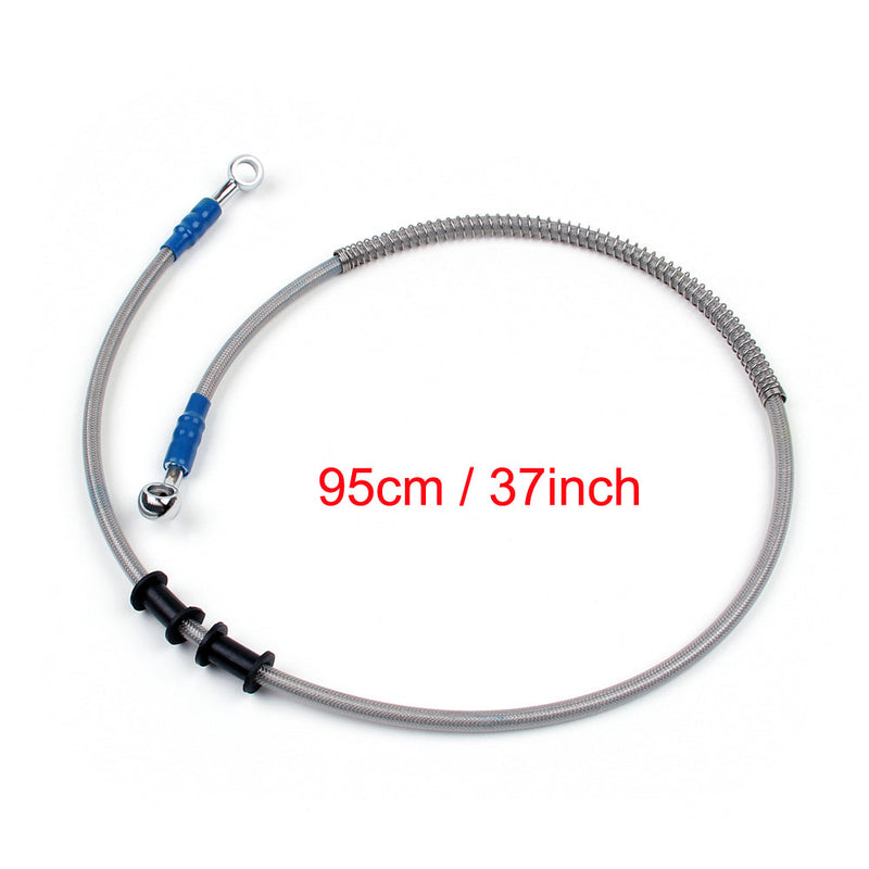 95cm/37 M10 Brake Oil Hose Line Banjo Fitting Stainless Steel End