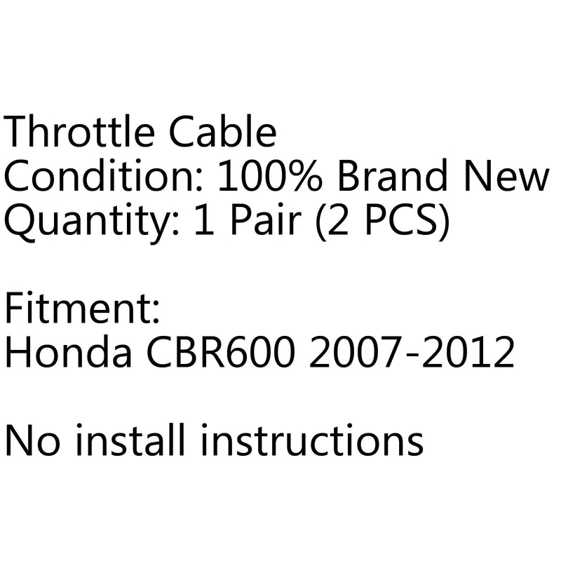 Gaskabel trådledning gas för Honda CBR600RR CBR 600RR 2007-2012 2008 Generic