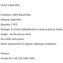 Náhradní ocelové opletené lanko spojky pro Honda AX-1 NX 250 1989-1994 Generic