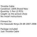 Motorrad Gaszug Draht für Kawasaki Ninja ZX6R ZX600P 2007 2008 Generic