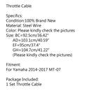 Gaszug Push/Pull Wire Line Gas für Yamaha 2014–2021 MT-07 MT07 Generic