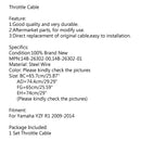 Motocyklové lanko plynu pro Yamaha 14B-26302-00 14B-26302-01 YZF R1 2009-2014 Generic