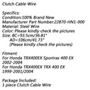 Svart clutchkabel for Honda TRX400EX Sportrax 400 EX 22870-HN1-000 Generisk