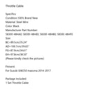 Sort motorcykel gaskabel 58300-48HA0 til Suzuki GW250 Inazuma 2014-2017 Generisk