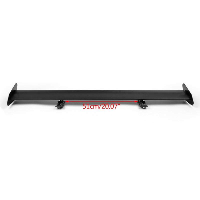 Universal luke justerbar aluminium GT bak bagasjerom Wing Racing Spoiler svart 13#