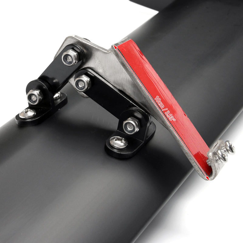 Alerón trasero de aluminio ajustable para maletero, alerón de carreras Universal, color negro, 15#