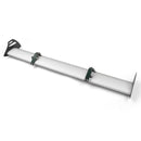 Alerón trasero de aluminio ajustable para escotilla universal GT, color plateado, 15