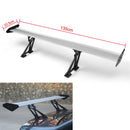 Universal Sedan Aluminum GT Rear Trunk Wing Racing Spoiler Silver