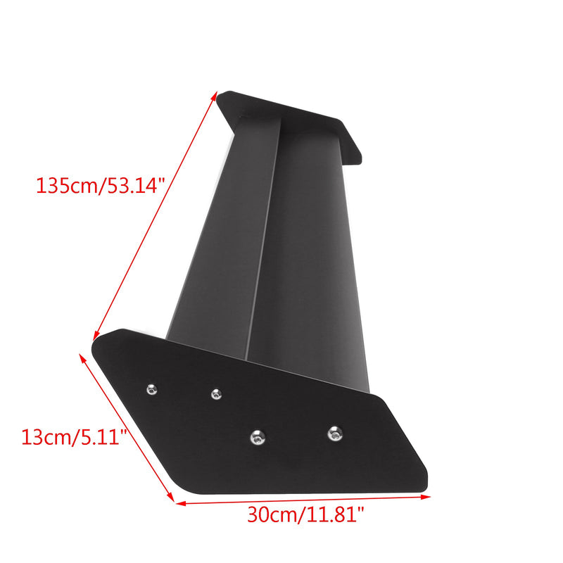 Universal justerbar Double Deck GT bakvingsspoiler av aluminium