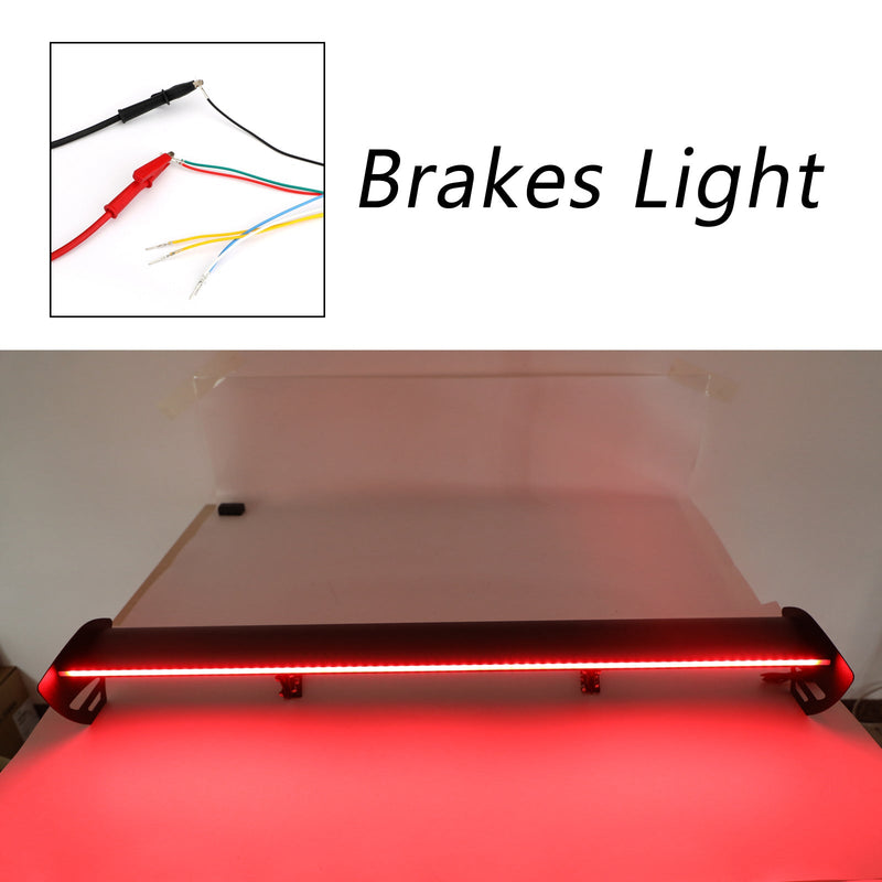 Universal Hatch Justerbar Aluminium Bakspoiler med LED Generic