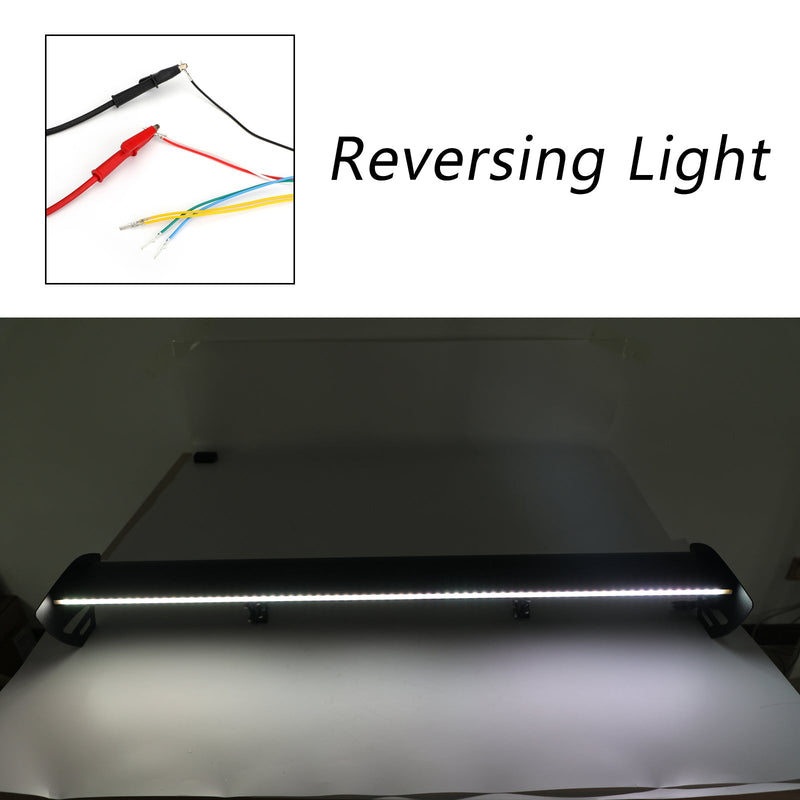 Alerón trasero de aluminio ajustable Universal Hatch con LED genérico