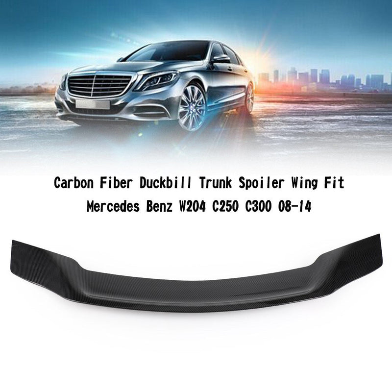 Anknäbb i kolfiber bakspoilervinge passar Mercedes Benz W204 C250 C300 08-14 Generic