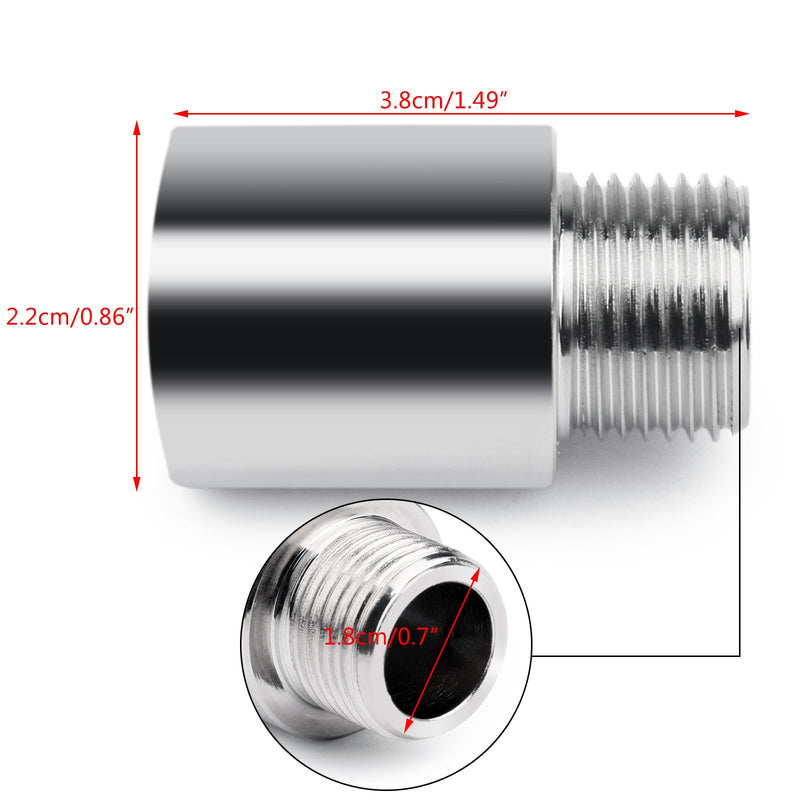 Nowy przedłużacz czujnika tlenu O2 Przedłużka dystansowa M18 x 1,5 Korek Adapter HHO OBD2 02 Generic