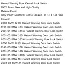 Nødvarsel dør sentrallåsbryter for BMW E46 E53 E85 Generic