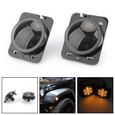 2x Front Fender Parking Side Marker LED Blinker für Wrangler JK 2007-15 Generic