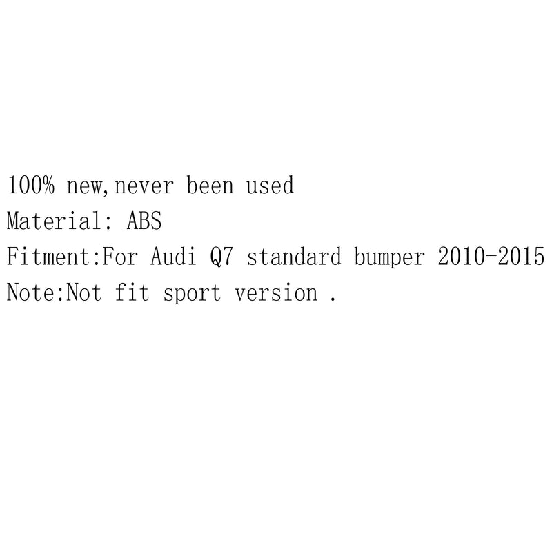 Zestaw 2 nakładek na boczne światła przeciwmgielne przedniego zderzaka Rama wykończeniowa do Audi Q7 2010-2015 Generic