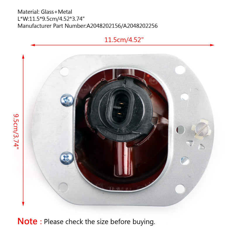 Nebelscheinwerfer links/rechts Lampe mit Glühlampen für 2008–2010 Benz C300 C63 AMG C350 Generic