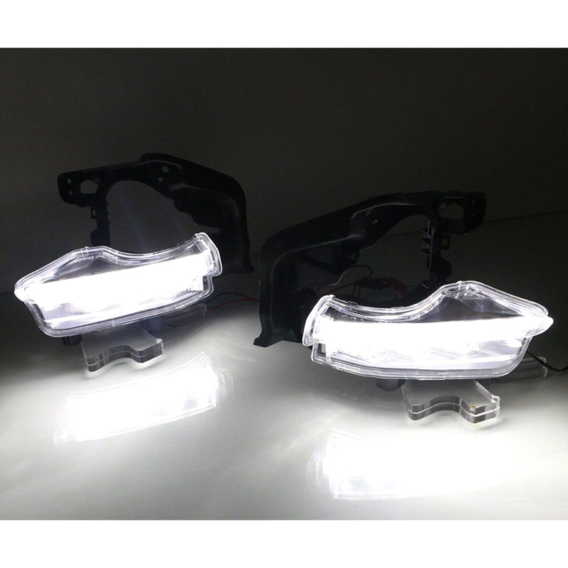 2X LED DRL varselljus Dimljus för Toyota Highlander 2014 2015 2016 Generic