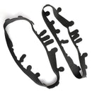 Smoke Scheinwerferglas Ersatz & schwarze Dichtungen Trim Kit für Corvet C6 05-13 smoke Generic